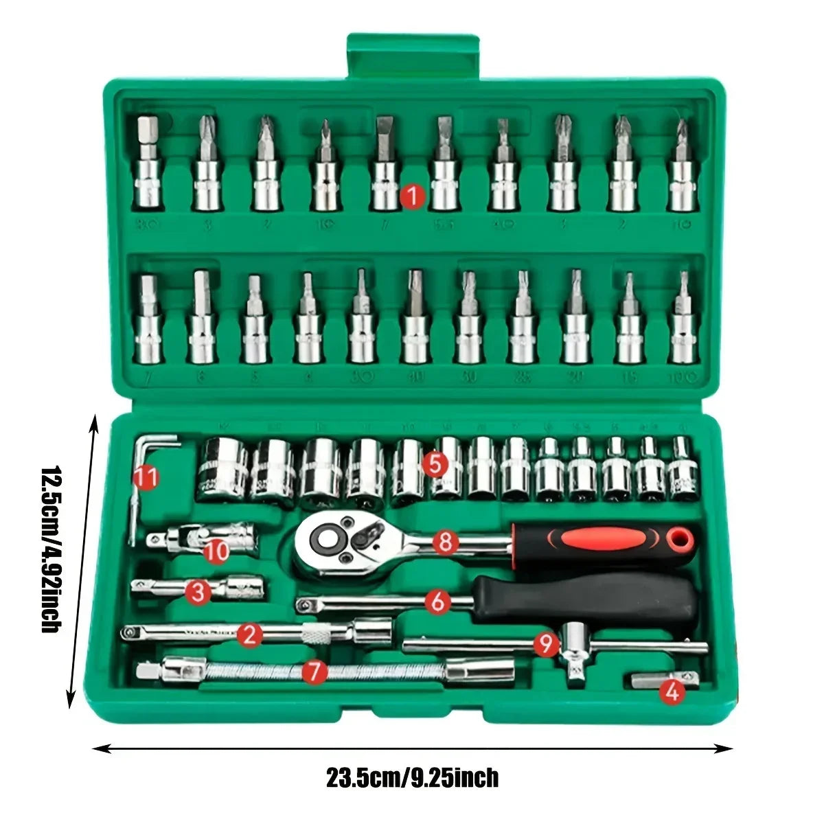 46-Pc Home & Auto Mechanic Tool Set