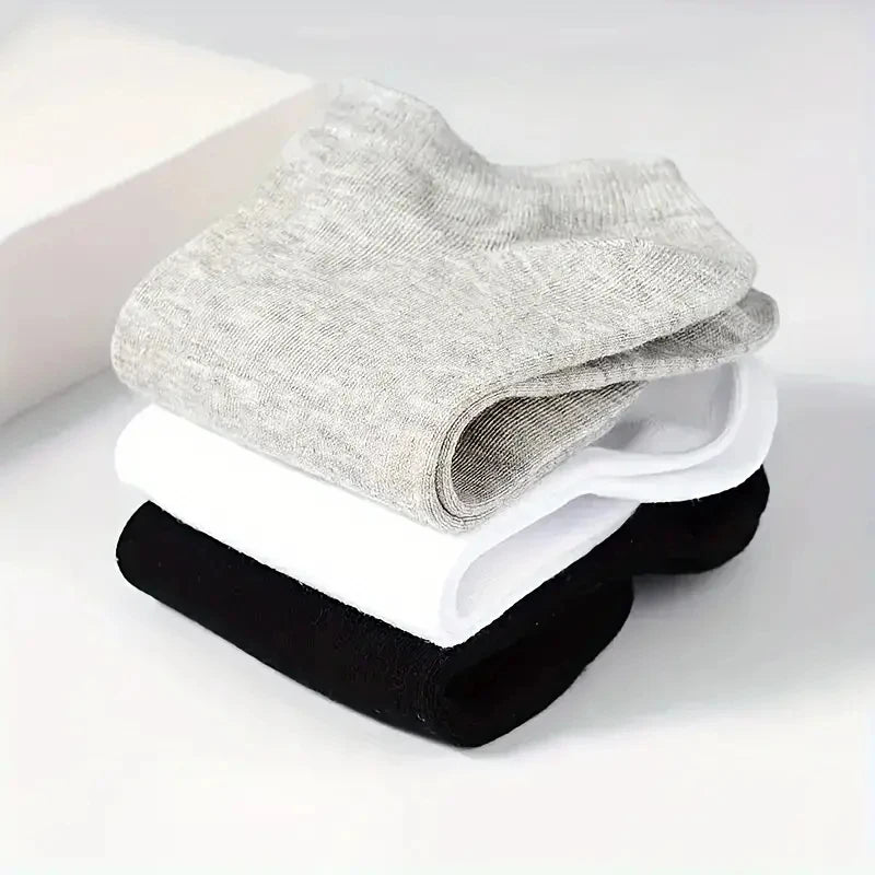 5/10-Pack Unisex Comfort-Fit Ankle Socks For All, Breathable