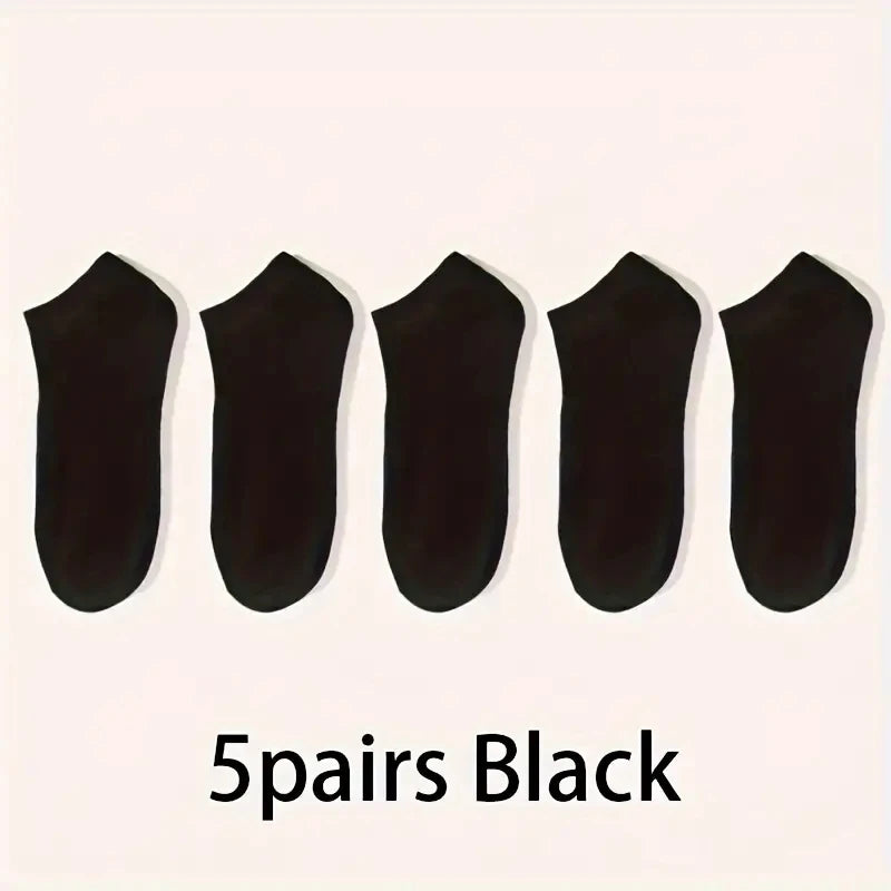 5/10-Pack Unisex Comfort-Fit Ankle Socks For All, Breathable