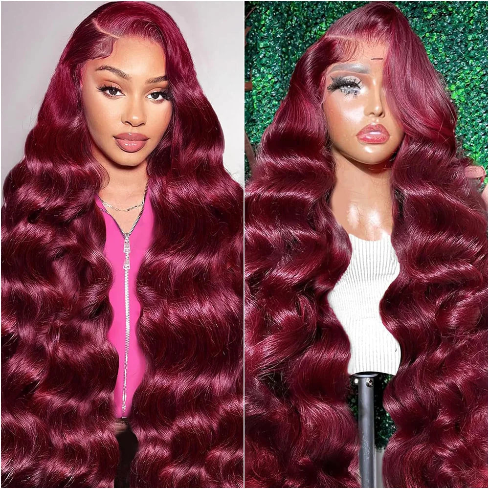 Burgundy HD Lace Front Wig 👸🏻