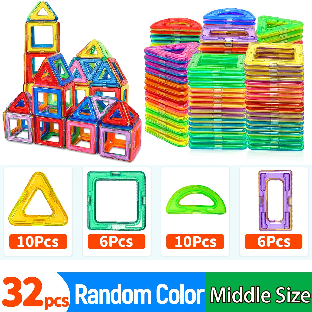 Magnetic Building Blocks Set 🧲