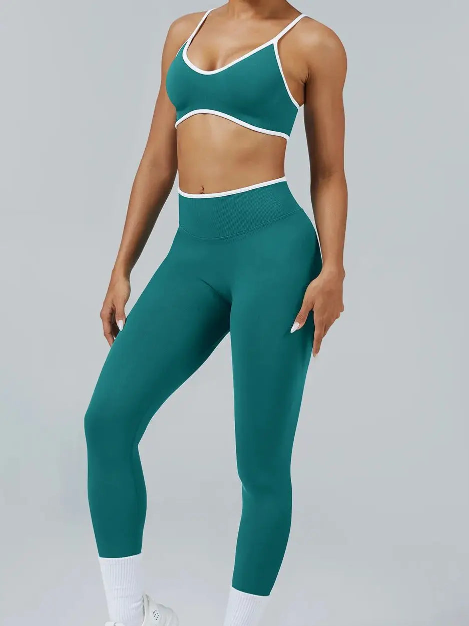 Color Block Yoga Set 🏋️
