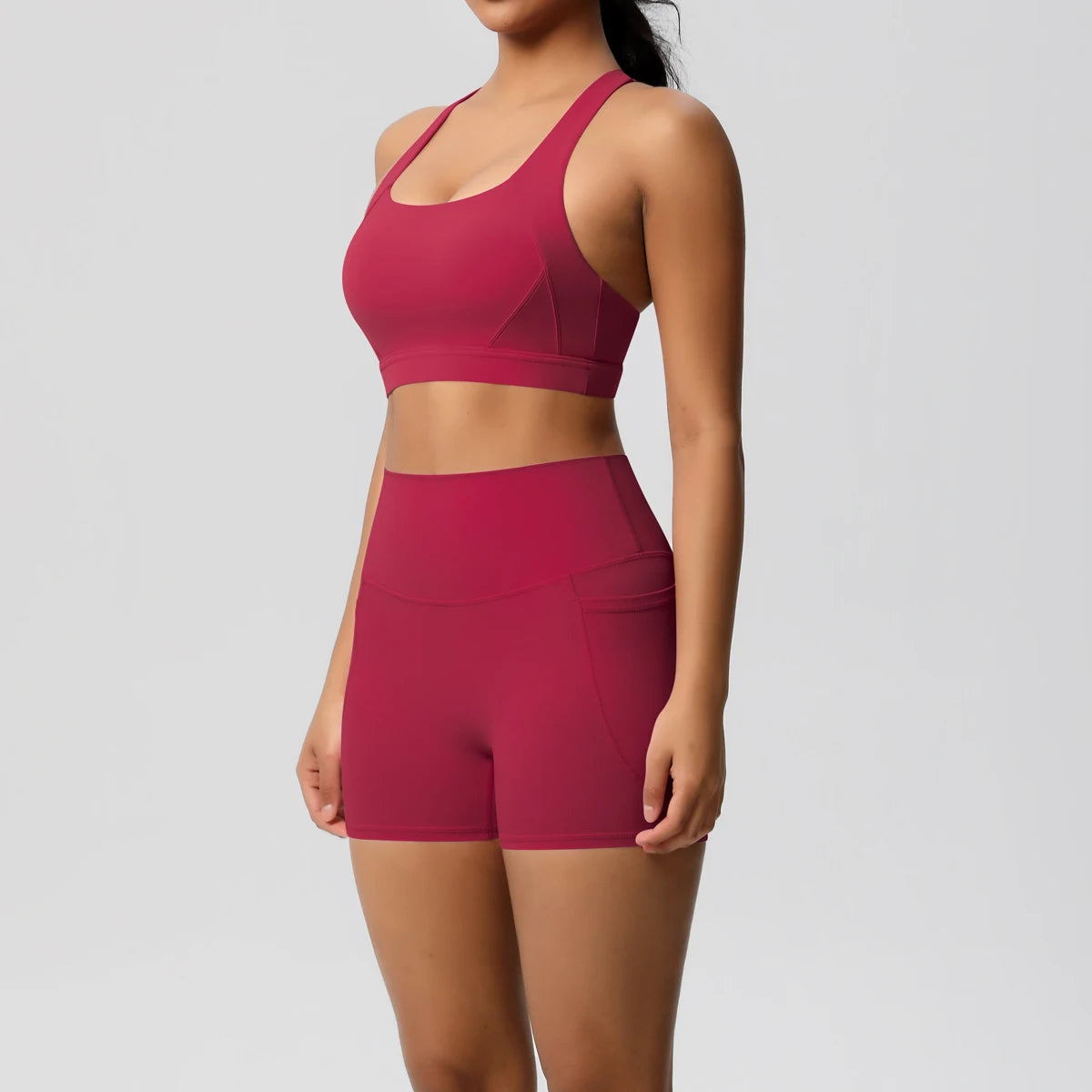 2-Piece Crossover Bra & Leggings Set 🤜