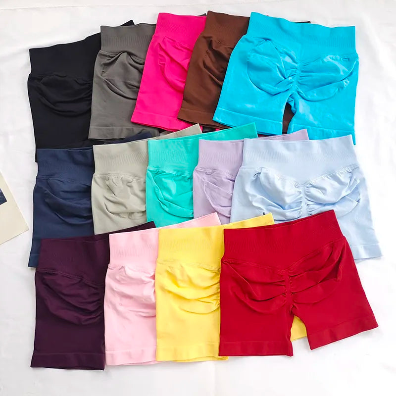 High-Waist Seamless Yoga Shorts 💪