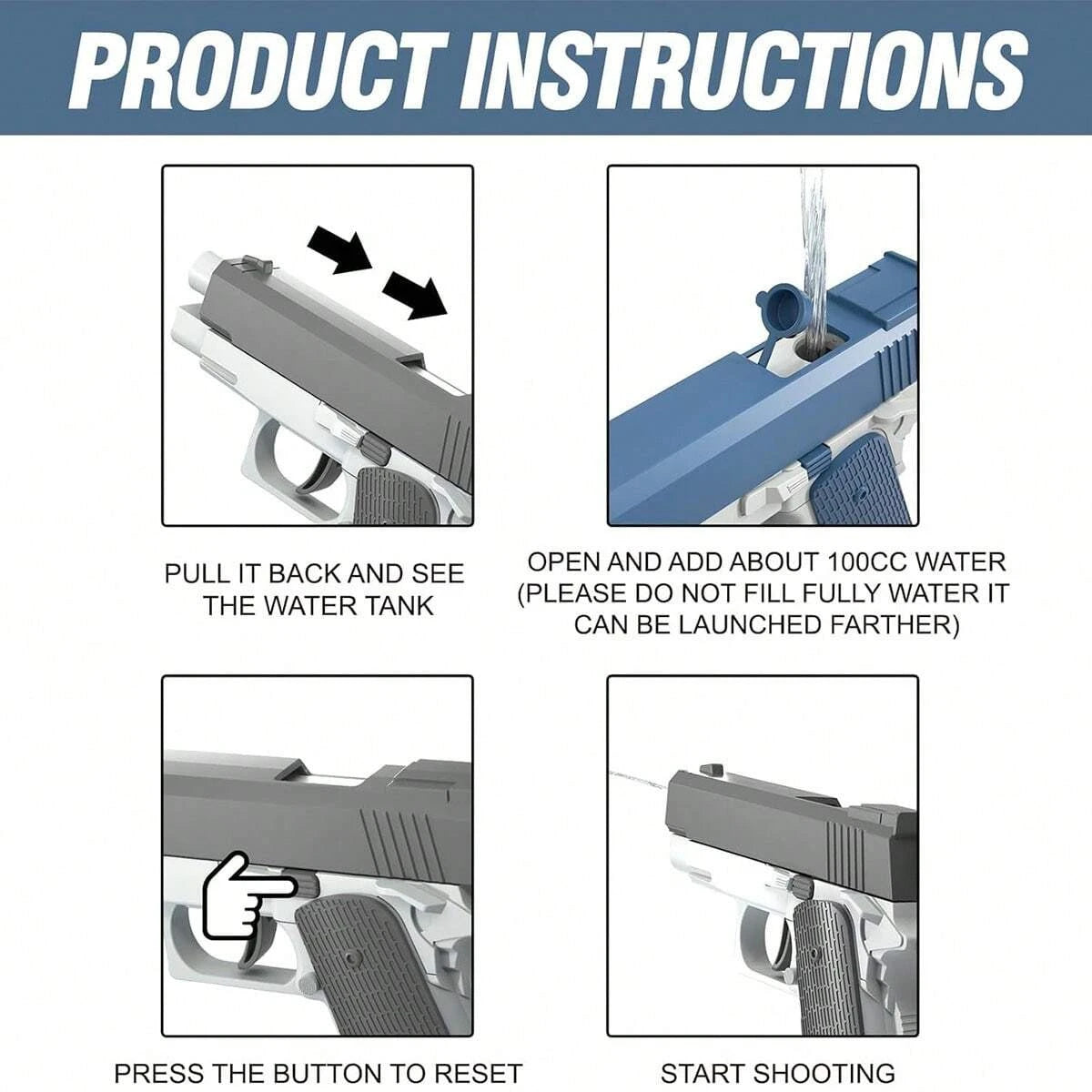 M1911 Water Blaster Pistol 💦