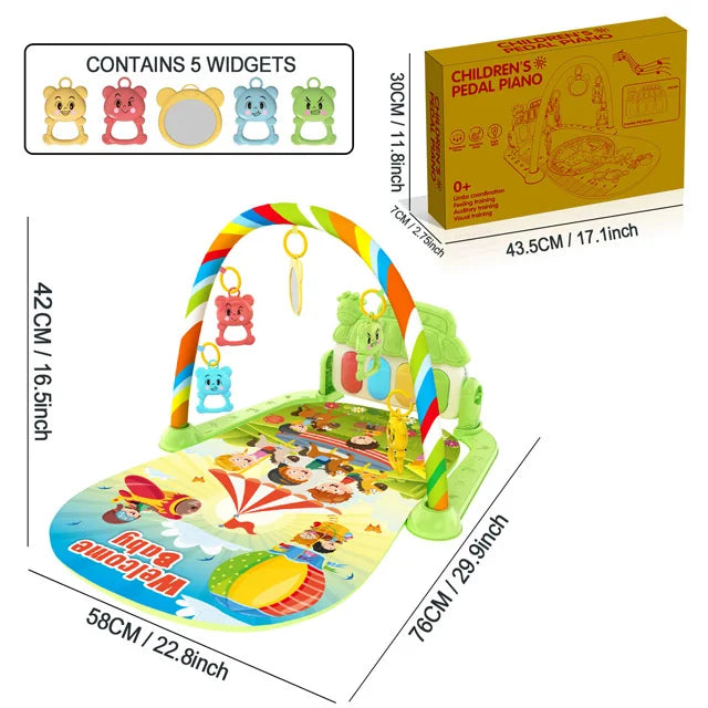 🎹 Baby Music Play Mat – Piano Keyboard Gym