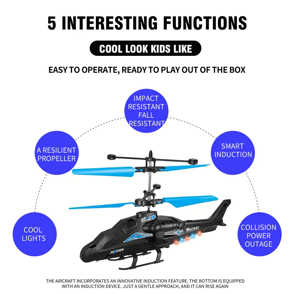 RC Infrared Helicopter LED Toy ✈️