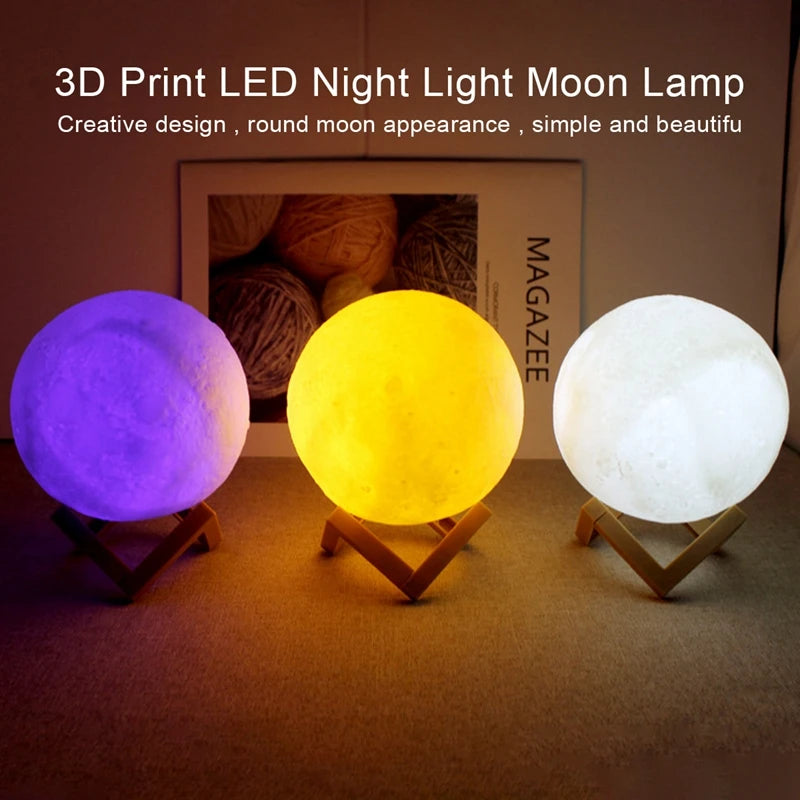🌙 Kids Galaxy Moon Night Light
