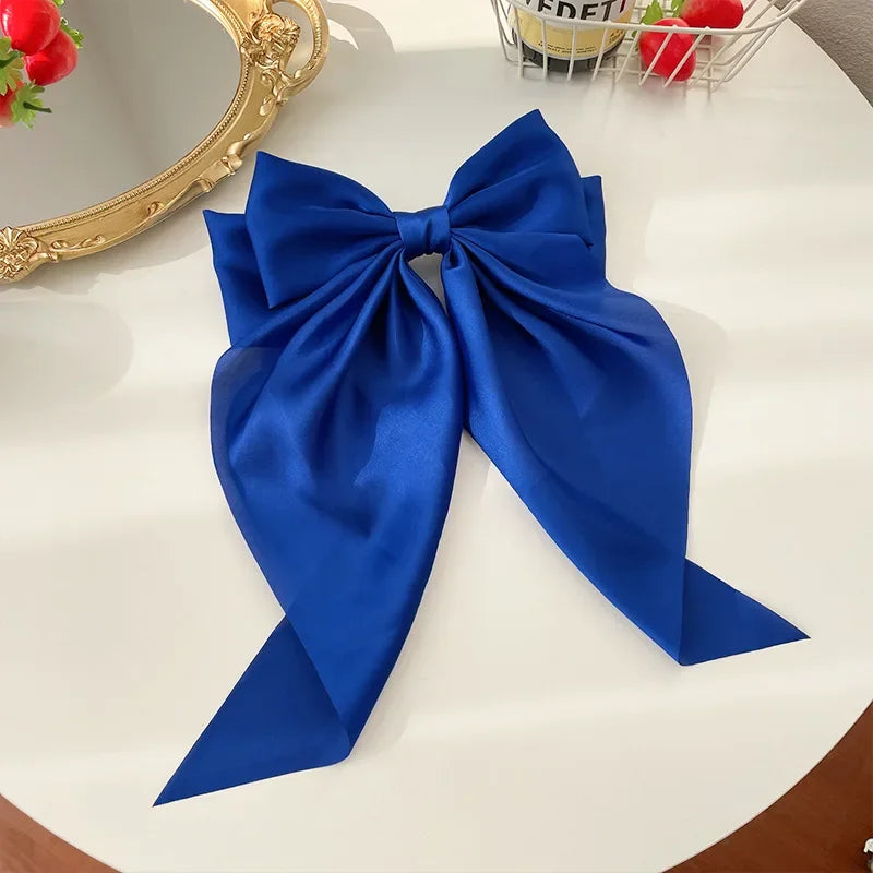Satin Bow Hair Clips ✨