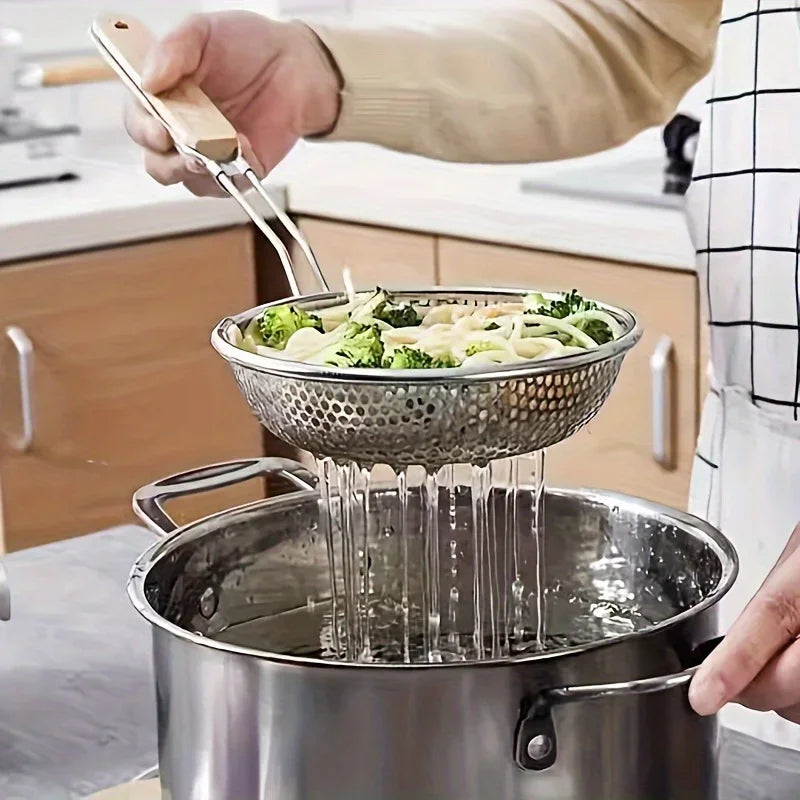 Fine Mesh Skimmer Colander Spoon