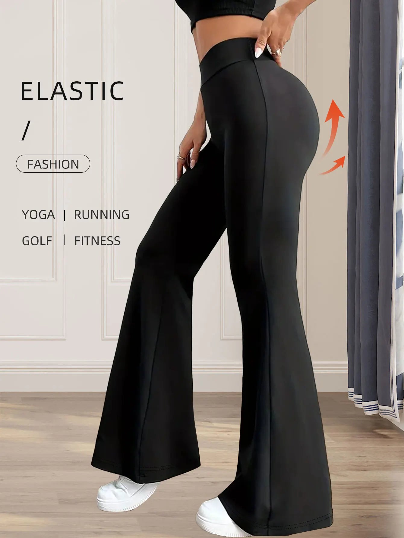 High Waist Flared Wide Leg Pants