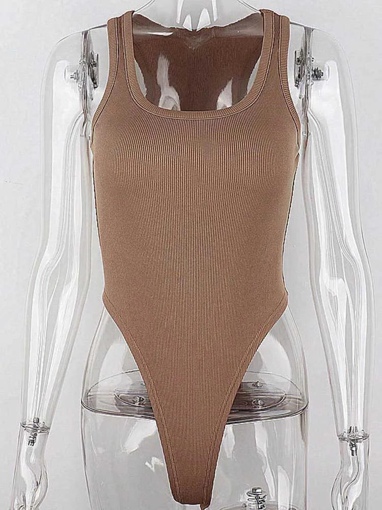 Sleeveless Casual Street Bodice ClubWear