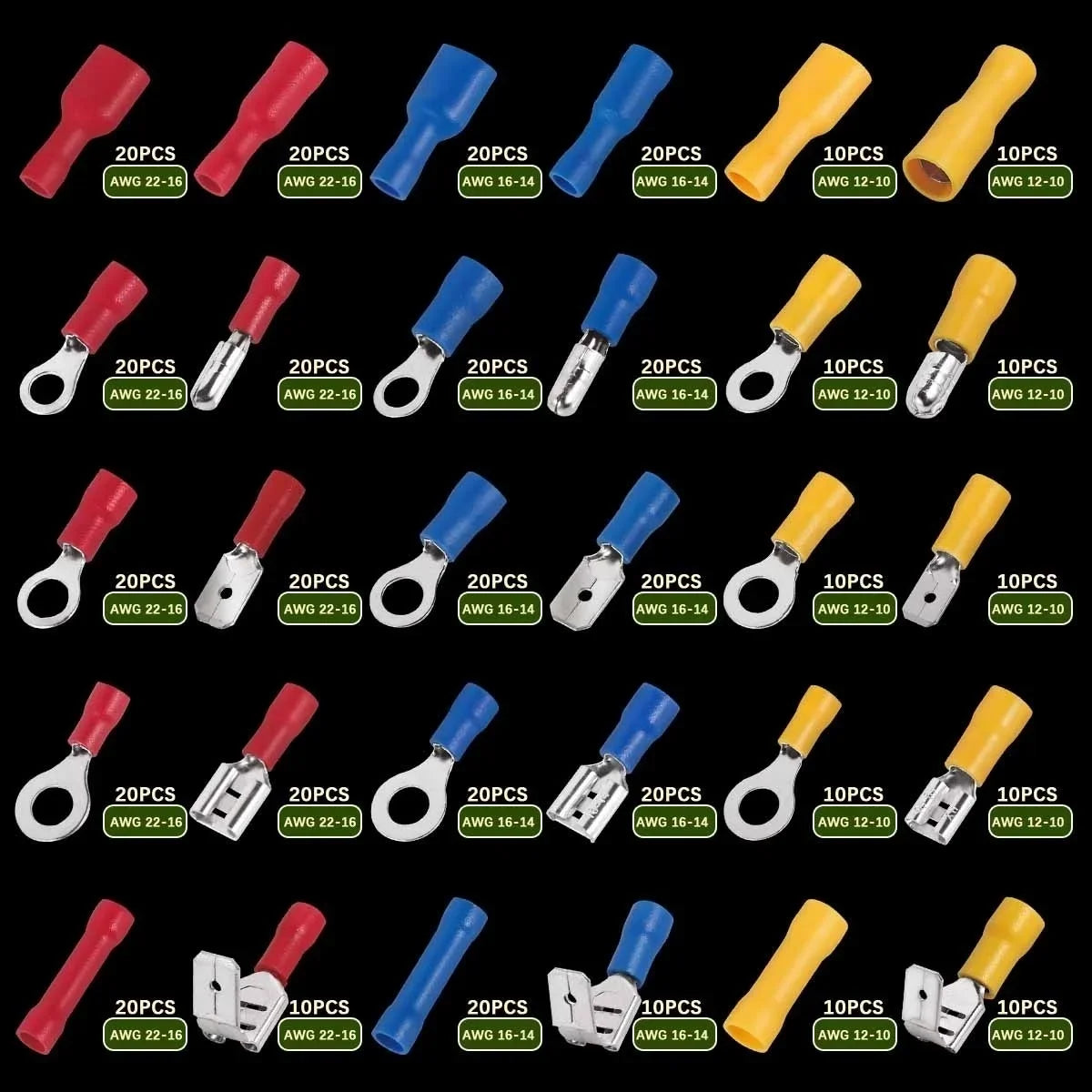 Crimp Wire Connector Terminal Kit ⚡