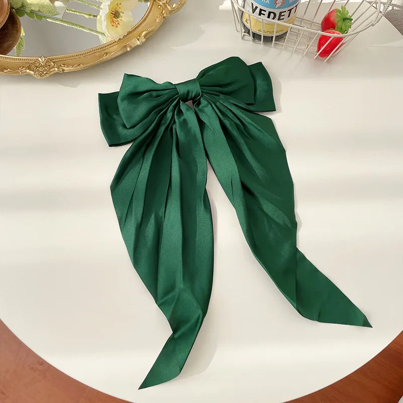 Satin Bow Hair Clips ✨