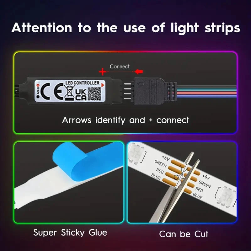 RGB LED Strip Lights with Remote 💡