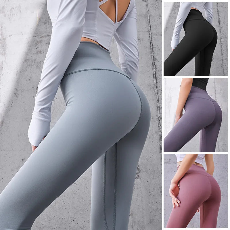 Ribbed High-Waist Yoga Leggings 🧘‍♀️