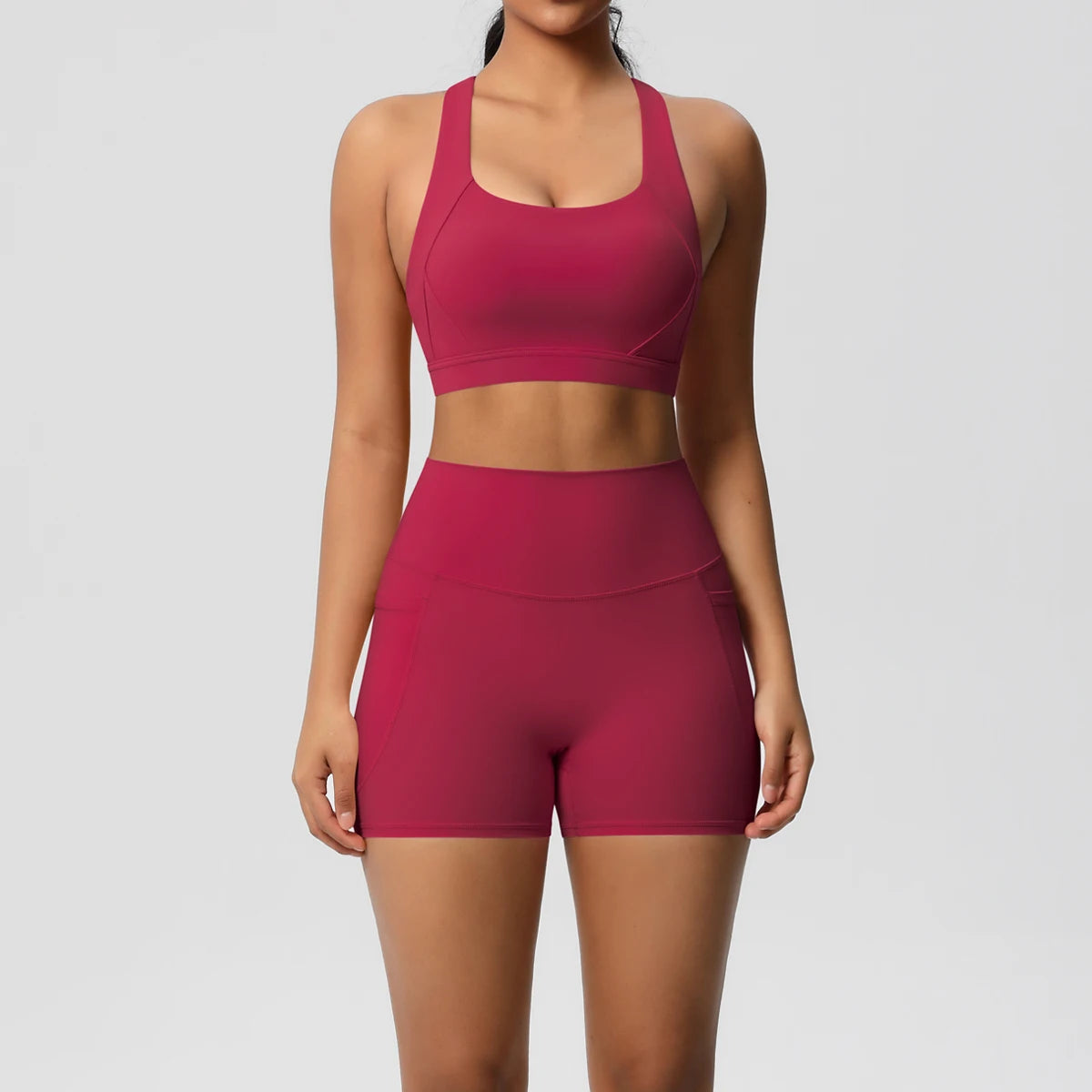 2-Piece Crossover Bra & Leggings Set 🤜
