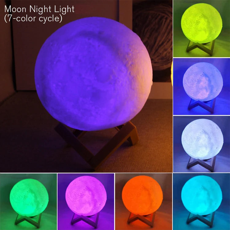 🌙 Kids Galaxy Moon Night Light