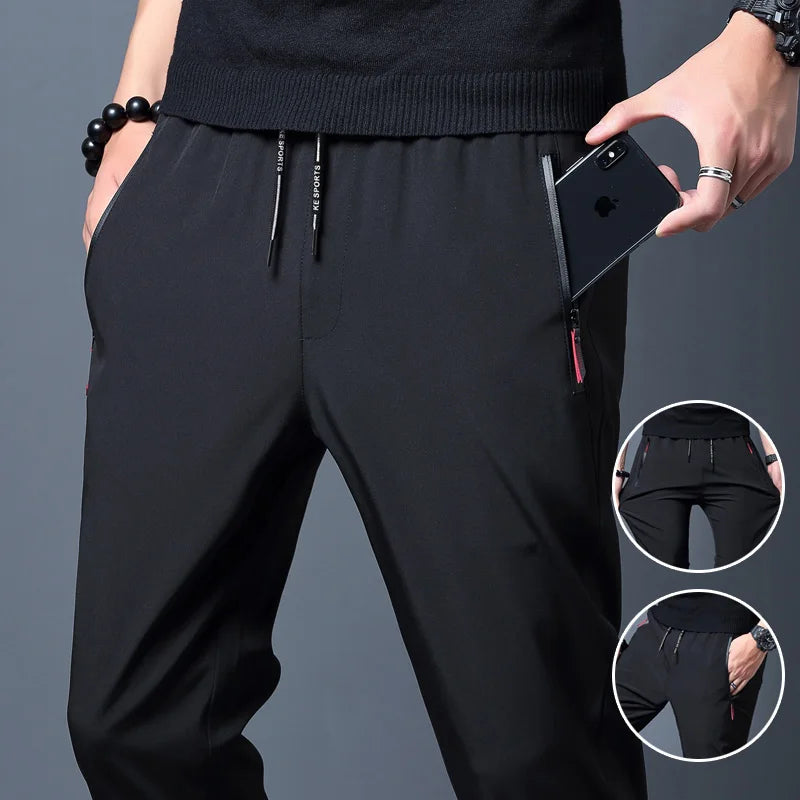 Men's Ice Silk Slim Casual Pants 🧊