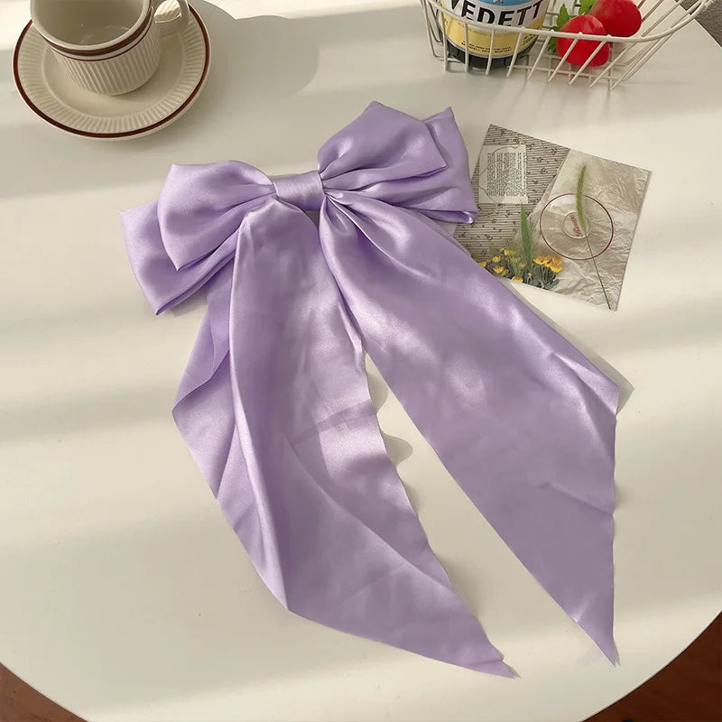 Satin Bow Hair Clips ✨