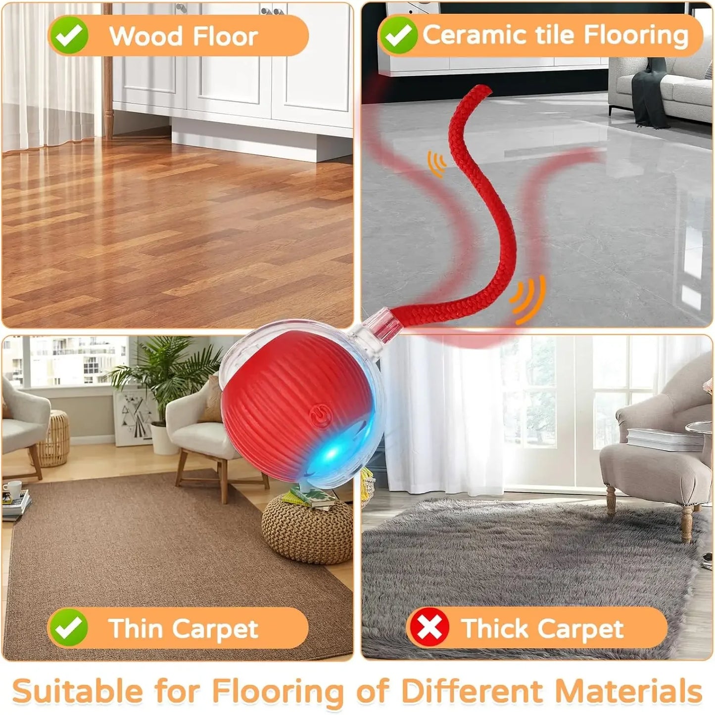 Smart Rolling Pet Ball 🐾