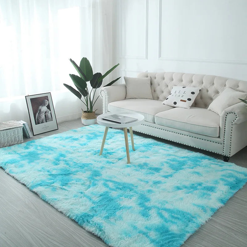 Fluffy Tie-Dye Kids Rug