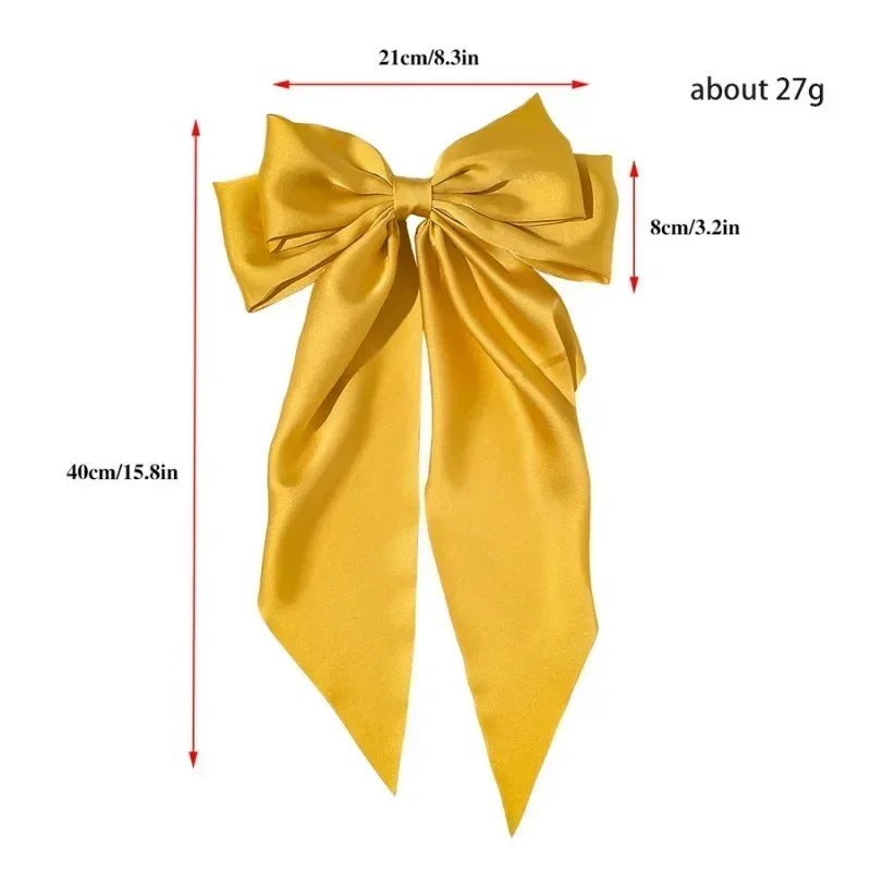 Satin Bow Hair Clips ✨