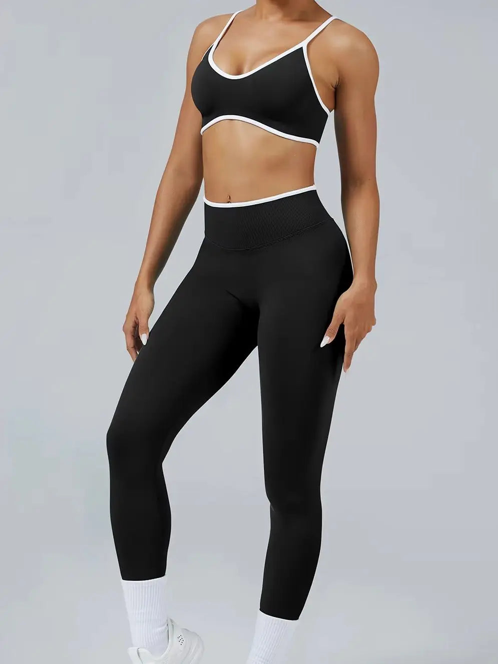 Color Block Yoga Set 🏋️