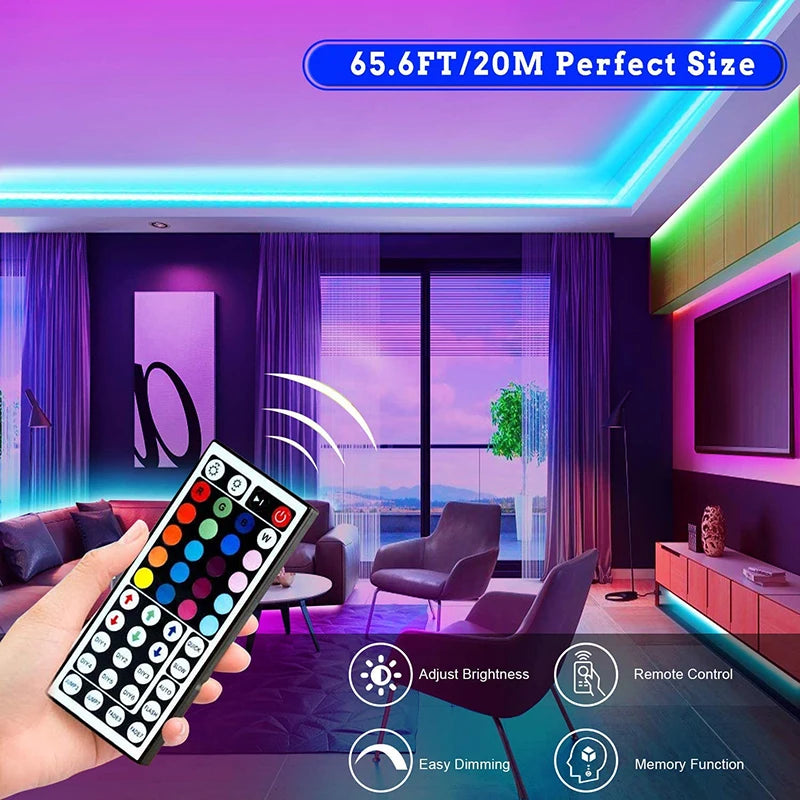 RGB LED Strip Lights with Remote 💡