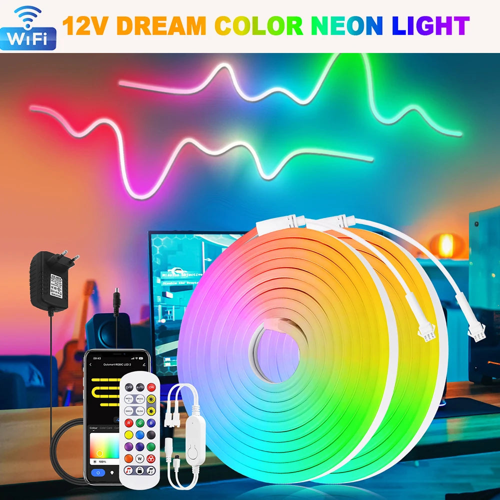 WiFi Smart RGB Neon LED Strip 🟣
