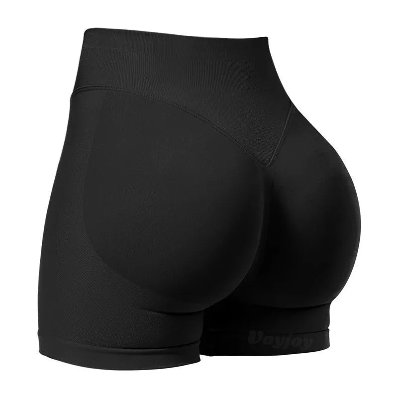 High-Waist Seamless Yoga Shorts 💪