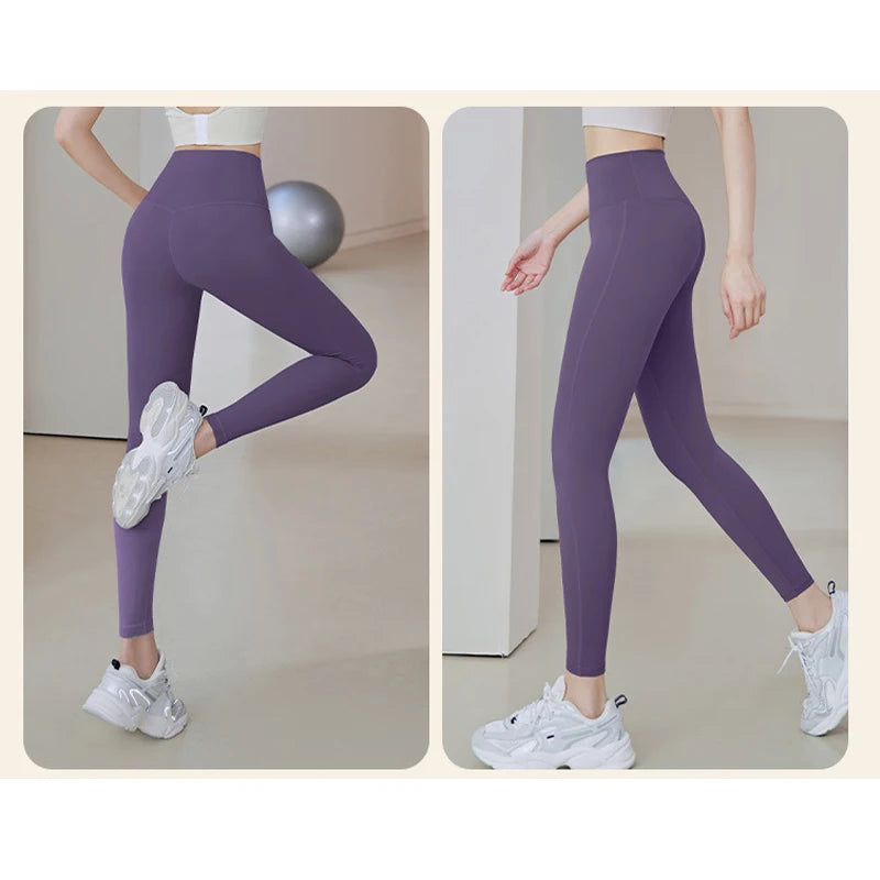 Ribbed High-Waist Yoga Leggings 🧘‍♀️