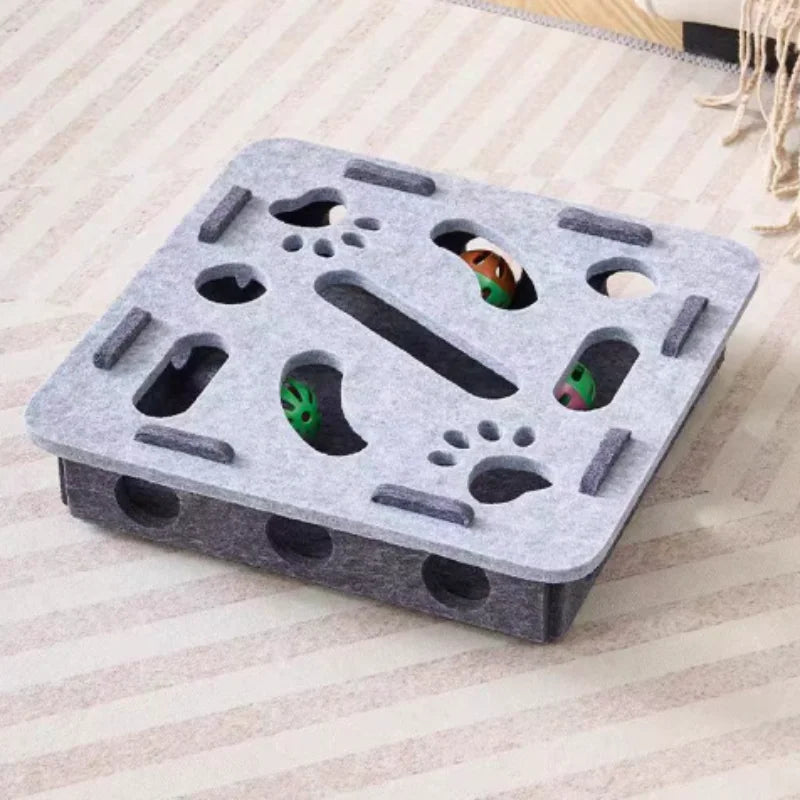 Cat Puzzle Maze Felt Box Toy 🐈