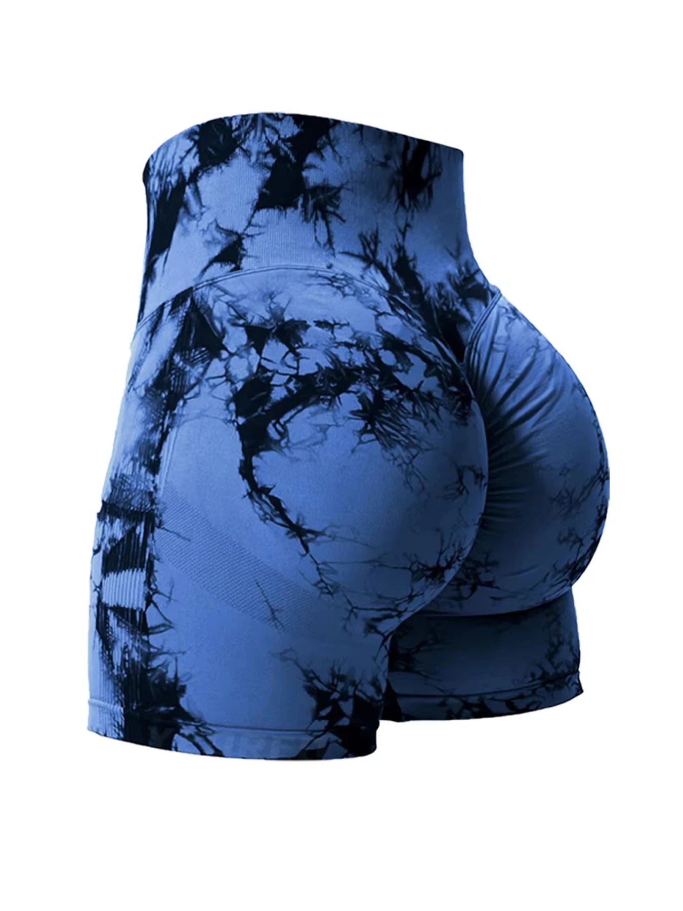 Tie-Dye Seamless High-Waist Shorts 🌈