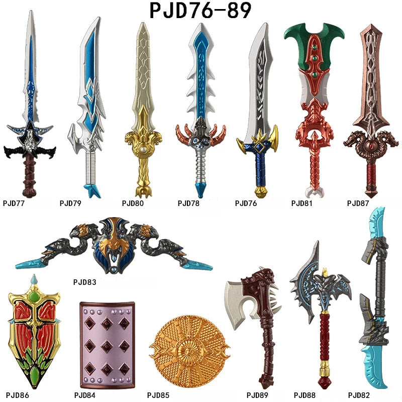 Medieval Weapons Building Blocks