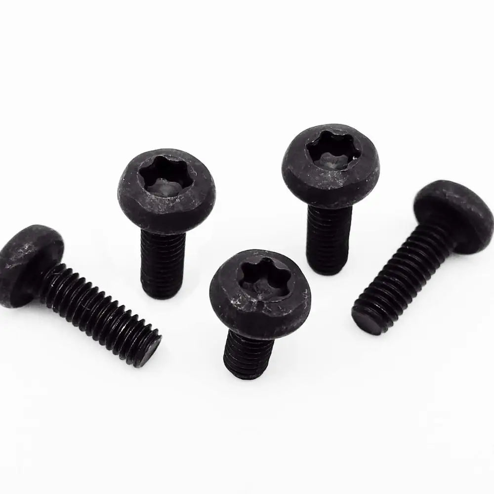 10/50pcs M1.6 M2 M2.5 M3 M4 Black Grade 8.8 Carbon Steel GB2672 Six-Lobe Torx Pan Head Screw Six Lobe Round Button Head Bolt