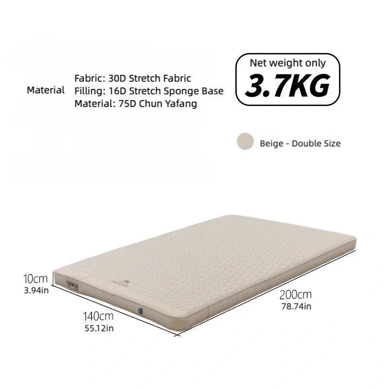 Mountainhiker Outdoor Camping Air Pump Inflatable Mattress Self-Inflating Bed Portable Air Mattress Cheese Pad