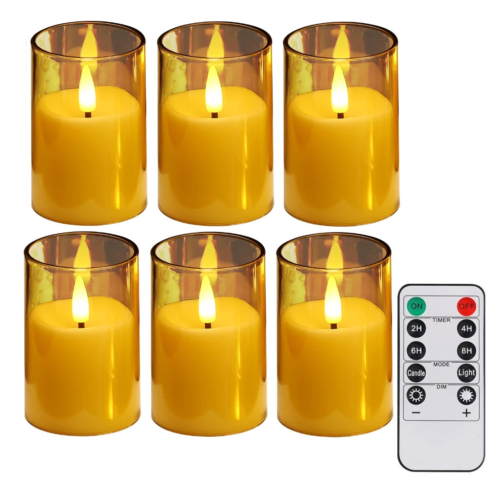 Flameless LED Star Candles Set of 5 ⭐