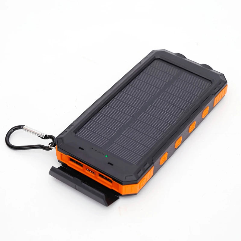 200000mAh Solar Power Bank Fast Charging Outdoor Large Capacity External Battery PowerBank Flashlight For iPhone Huawei Xiaomi