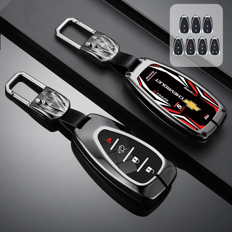 Zinc Alloy Car Key Case Cover For Chevrolet Cruze Aveo Trax Sail Malibu Captiva Prism Spark Trailblazer Blazer Camaro Traverse