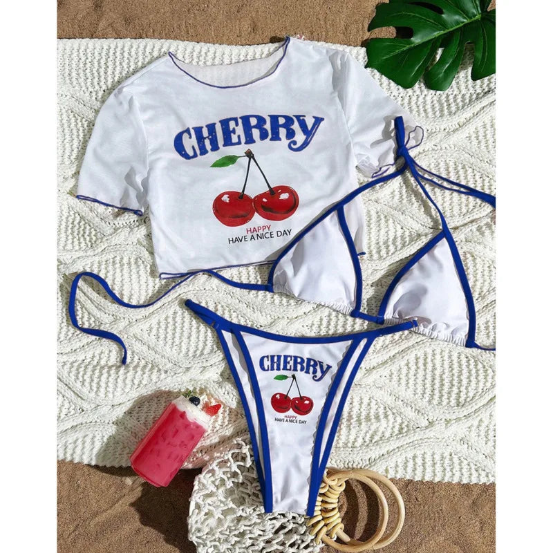 2026 Sexy 3Pcs Bikinis Set Female Swimsuit Women Three-Piece Swimwear Beach Swim Wear Bathing Suits Brazilian Bikini Pool Bather