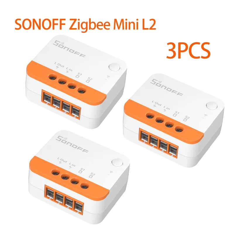 Sonoff ZBMini L2 Zigbee Mini Switch NO Neutral Wire Required Zigbee 3.0 Smart Switch Via eWelink Zigbee Bridge Zigbee Donlge E