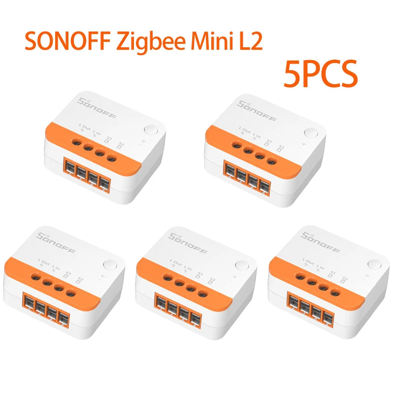 Sonoff ZBMini L2 Zigbee Mini Switch NO Neutral Wire Required Zigbee 3.0 Smart Switch Via eWelink Zigbee Bridge Zigbee Donlge E