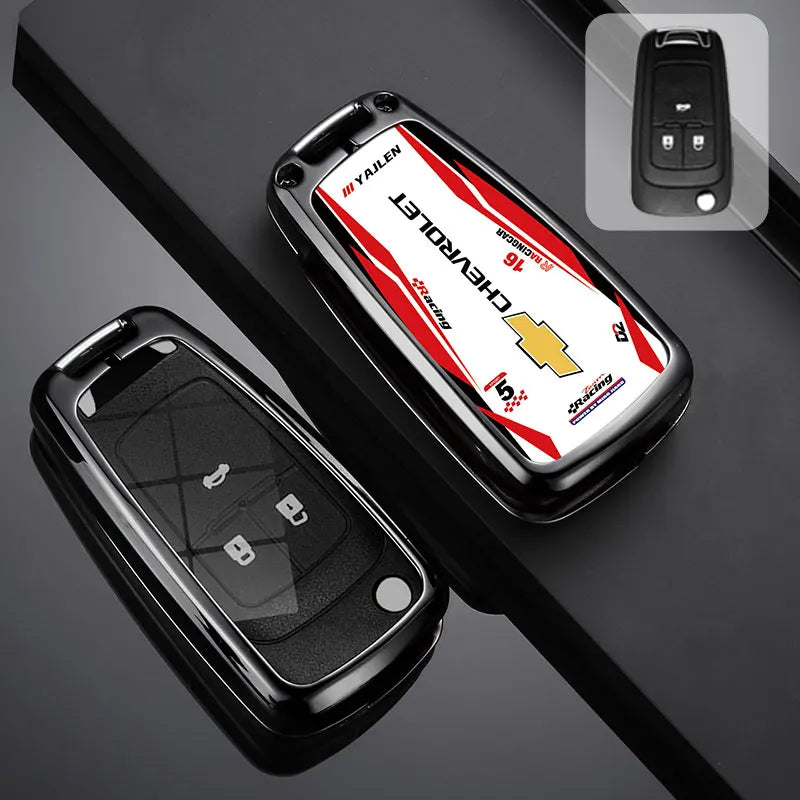 Zinc Alloy Car Key Case Cover For Chevrolet Cruze Aveo Trax Sail Malibu Captiva Prism Spark Trailblazer Blazer Camaro Traverse