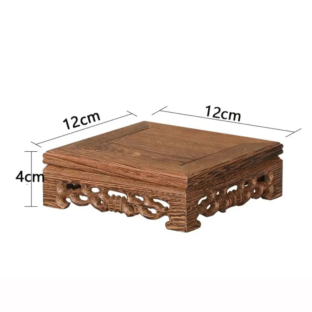 Wooden Square Plant Stand Tray 🌿
