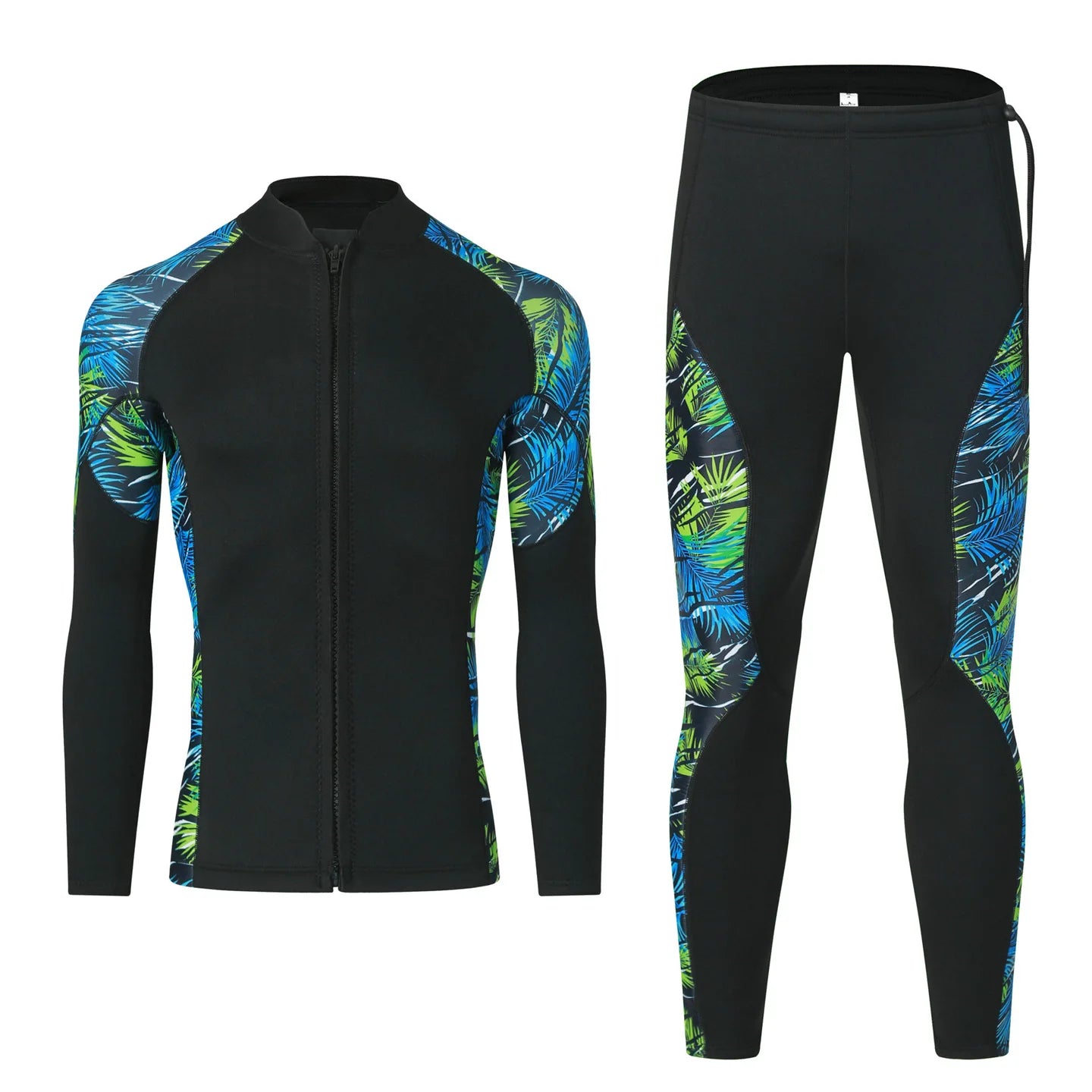 3MM Neoprene Wetsuit Diving Top Jacket & Pants Men Women 2 Pieces Separated Surfing Snorkeling Spearfishing Thermal Swimsuit