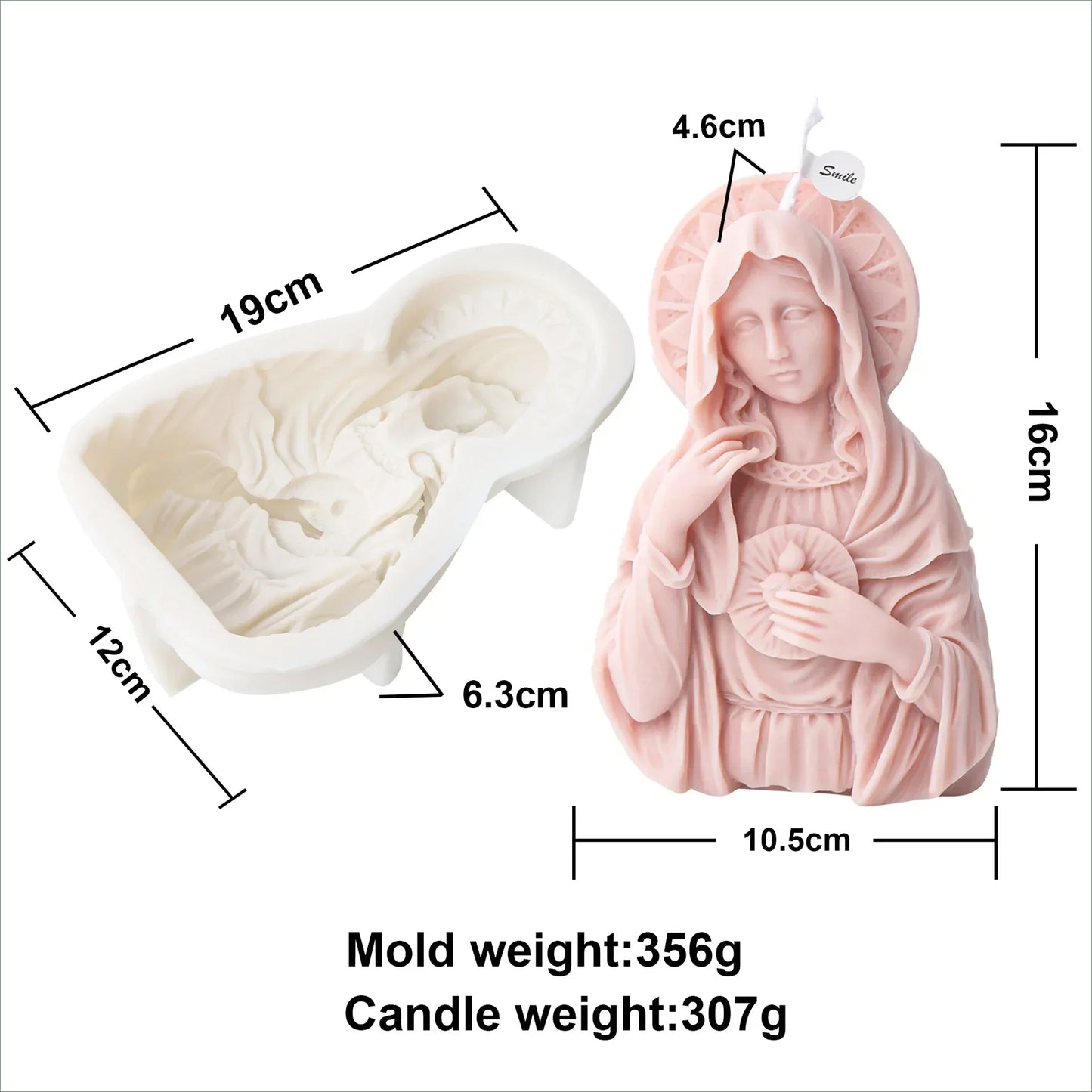 Jesus Family Round Ball Silicone Mold 🙏