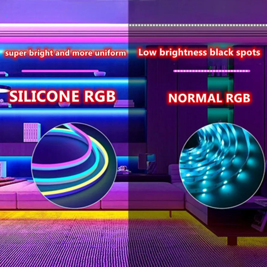 RGB Neon Strip Light USB Bluetooth 🌈