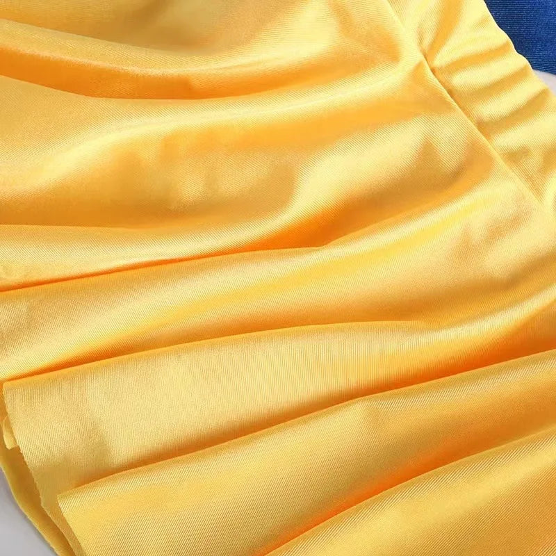 2025 Summer Hot Swimsuit Snow White Design Two Pieces Swimwear Girl Vacation Beach Clothing Pool Swimming Suit Kawaii Bikini Set