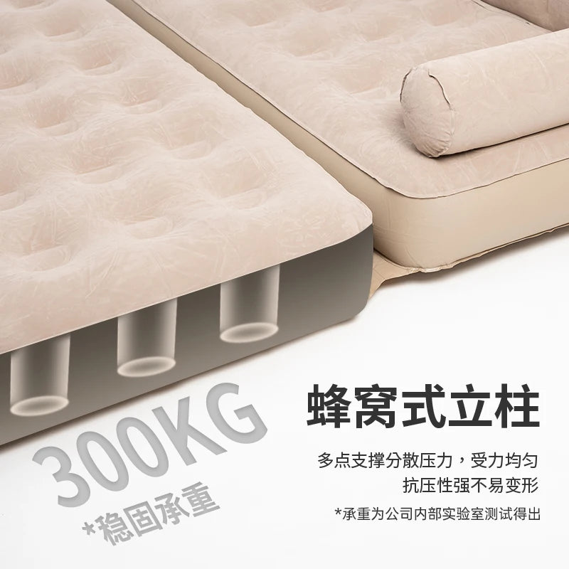 Outdoor Inflatable Foldable Sofa Bed Camping Air Mattress Waterproof Dual Use for 2 Persons